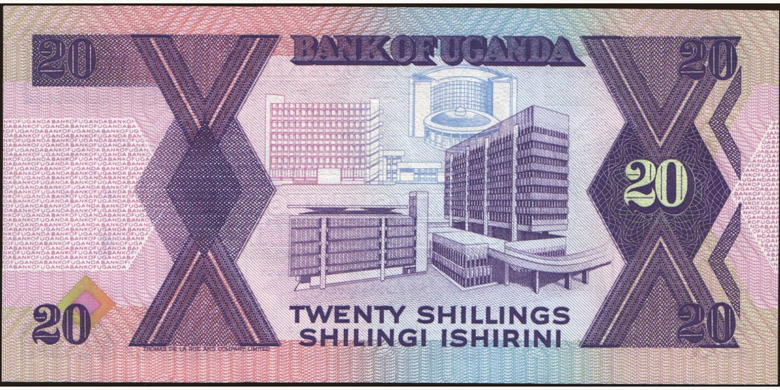20 shilling Уганда 1987 — Оборотная сторона