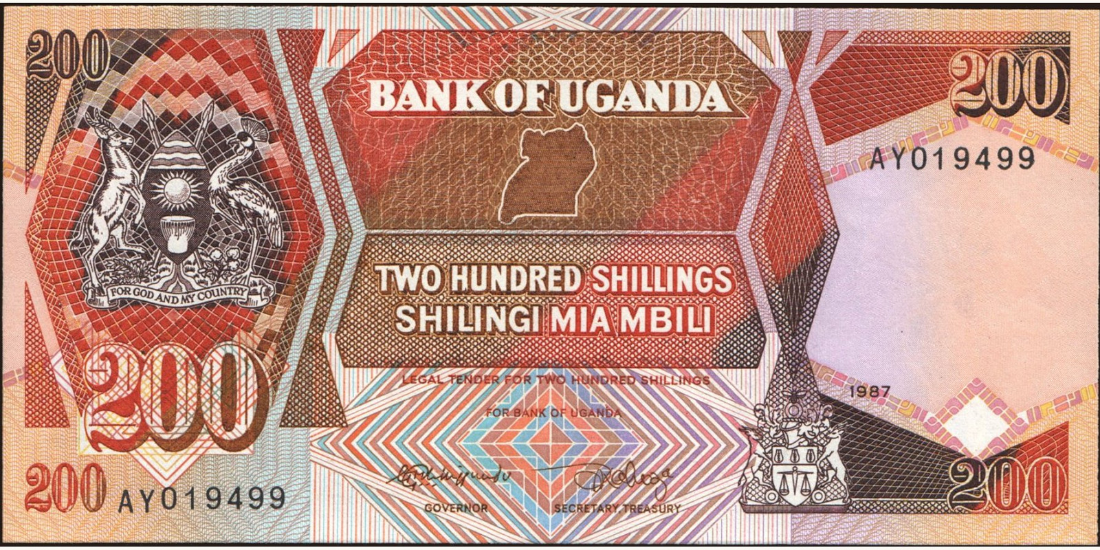 200 shilling 1987