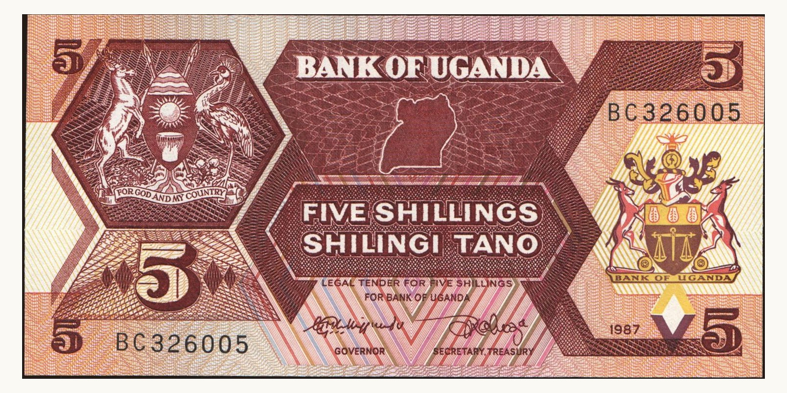 5 shilling 1987