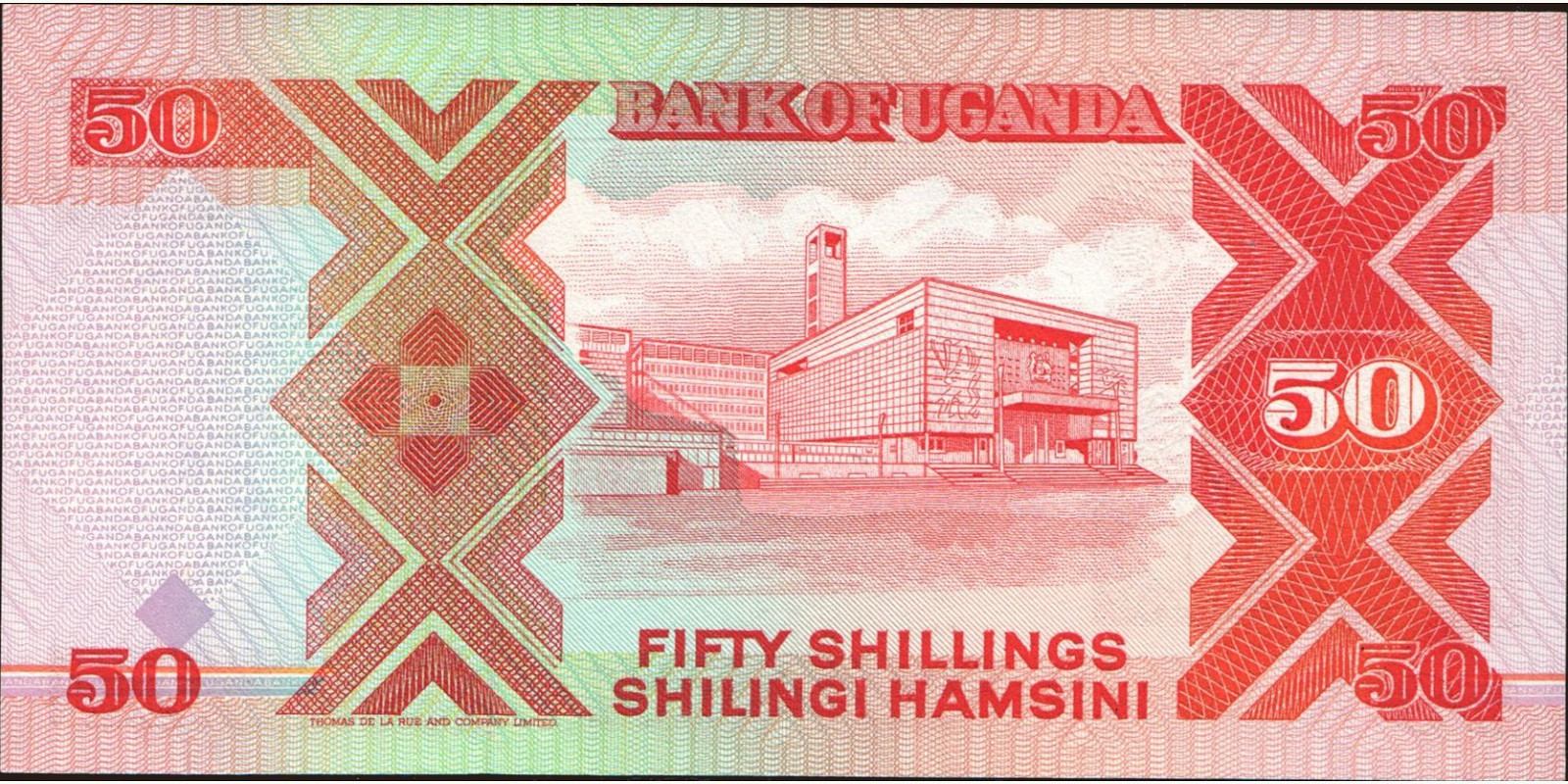 50 shilling Uganda 1987 — Back side