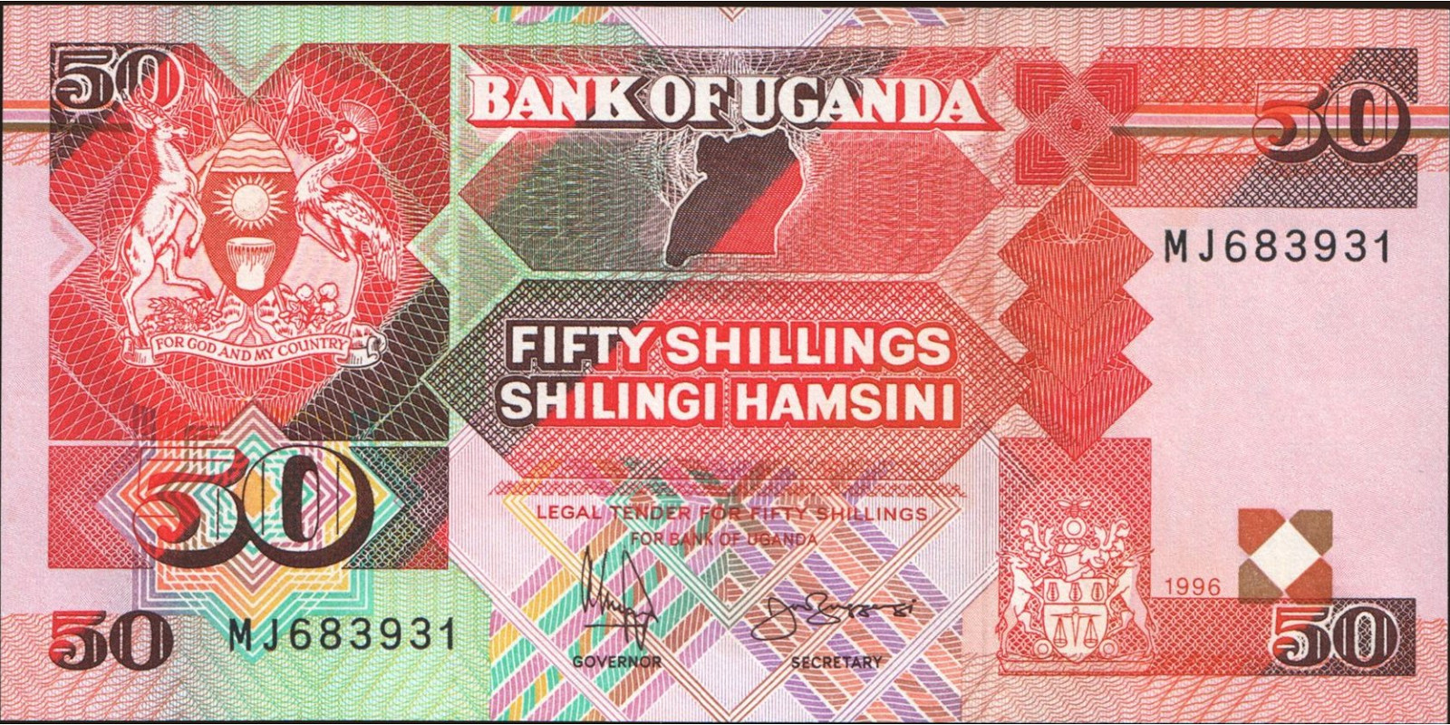 50 shilling 1996