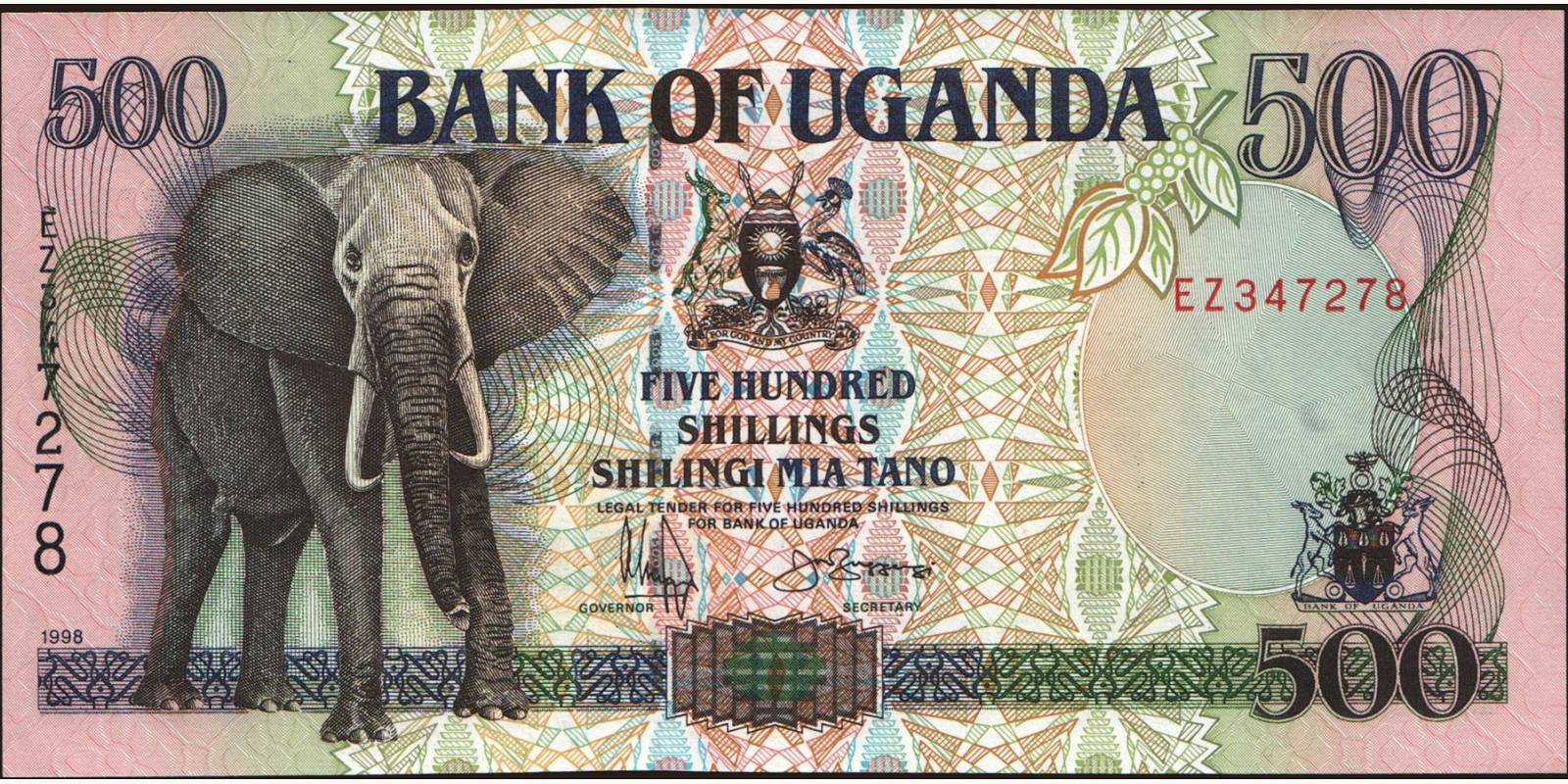500 shilling 1998