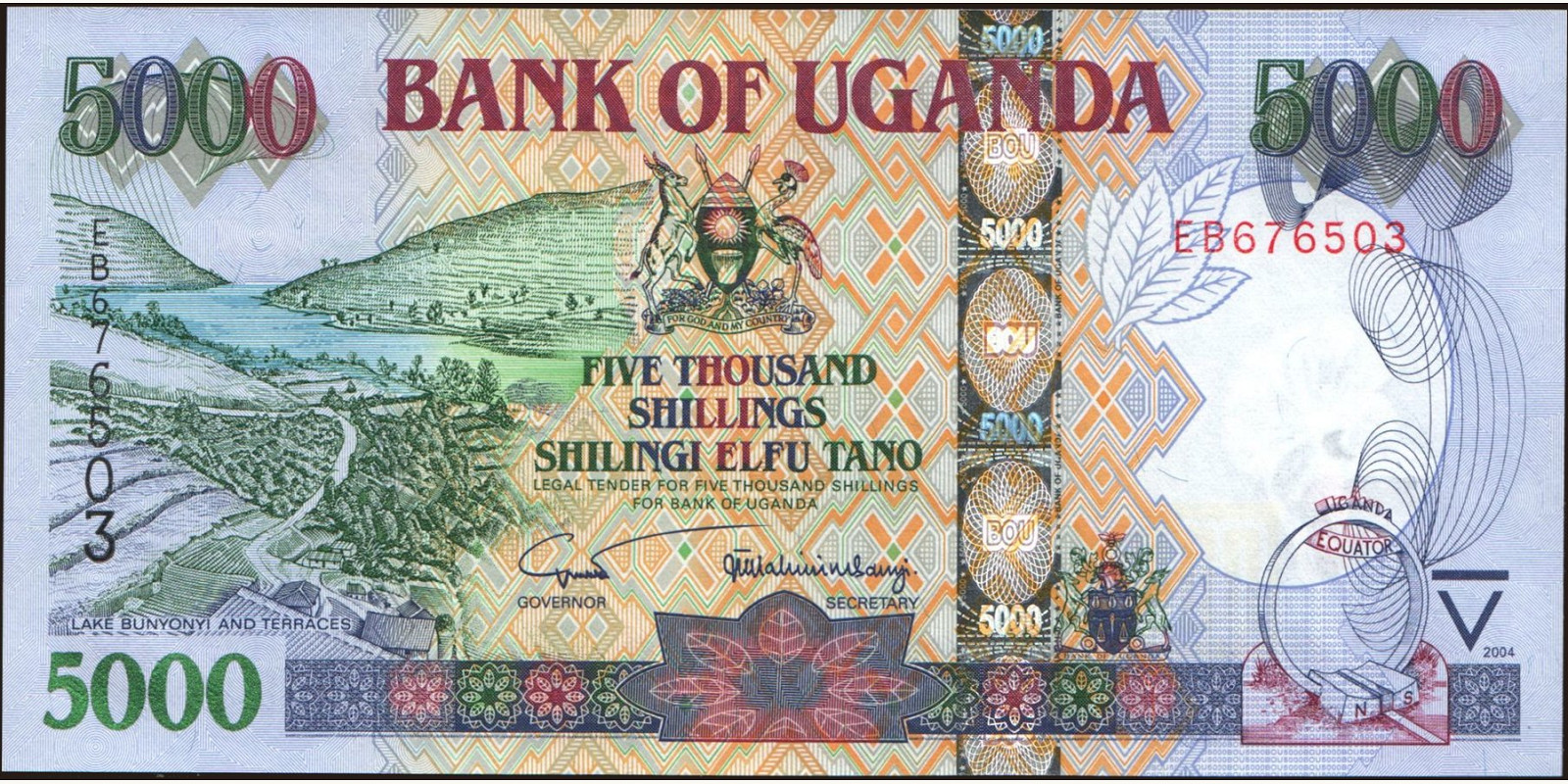 5000 shilling 2004