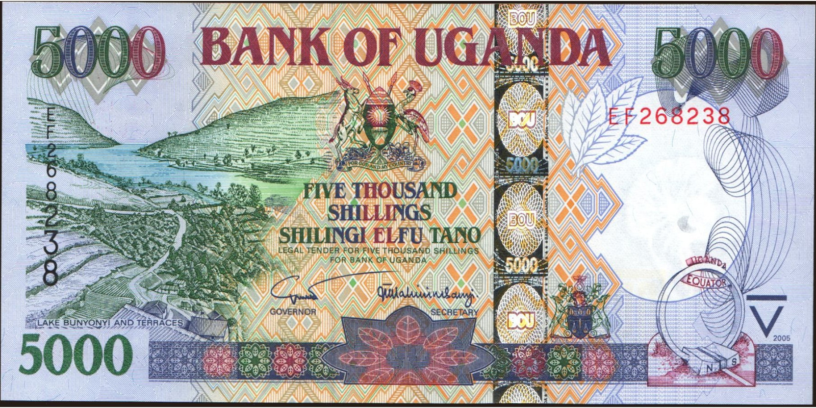 5000 shilling 2005