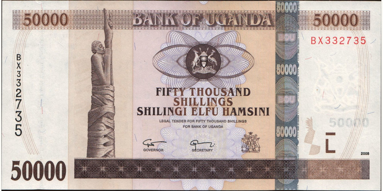 50000 shilling 2008