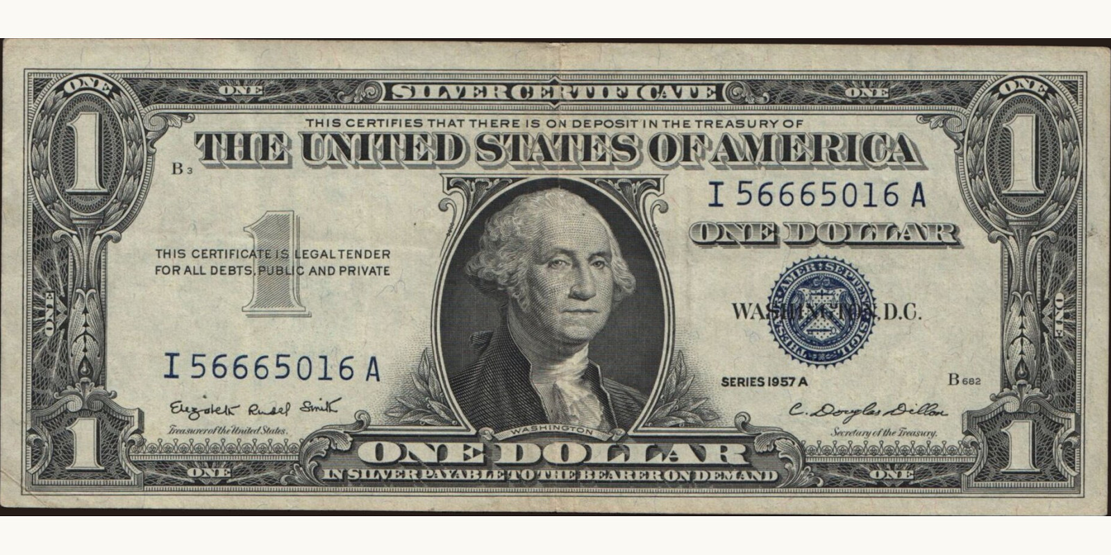1 dollars 1957