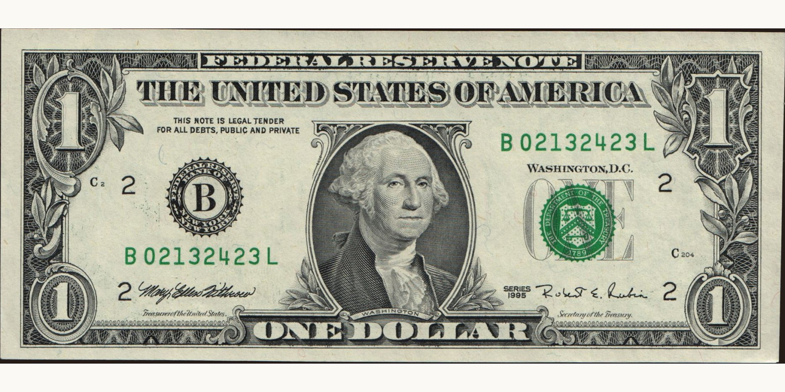 1 dollars 1995
