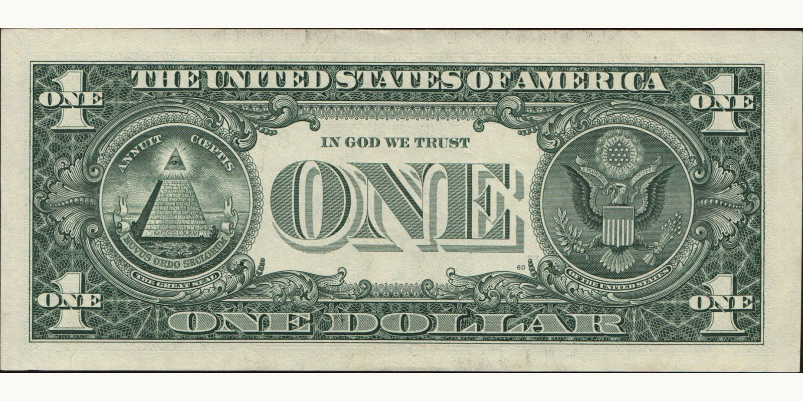 1 dollars United States 2009 — Back side