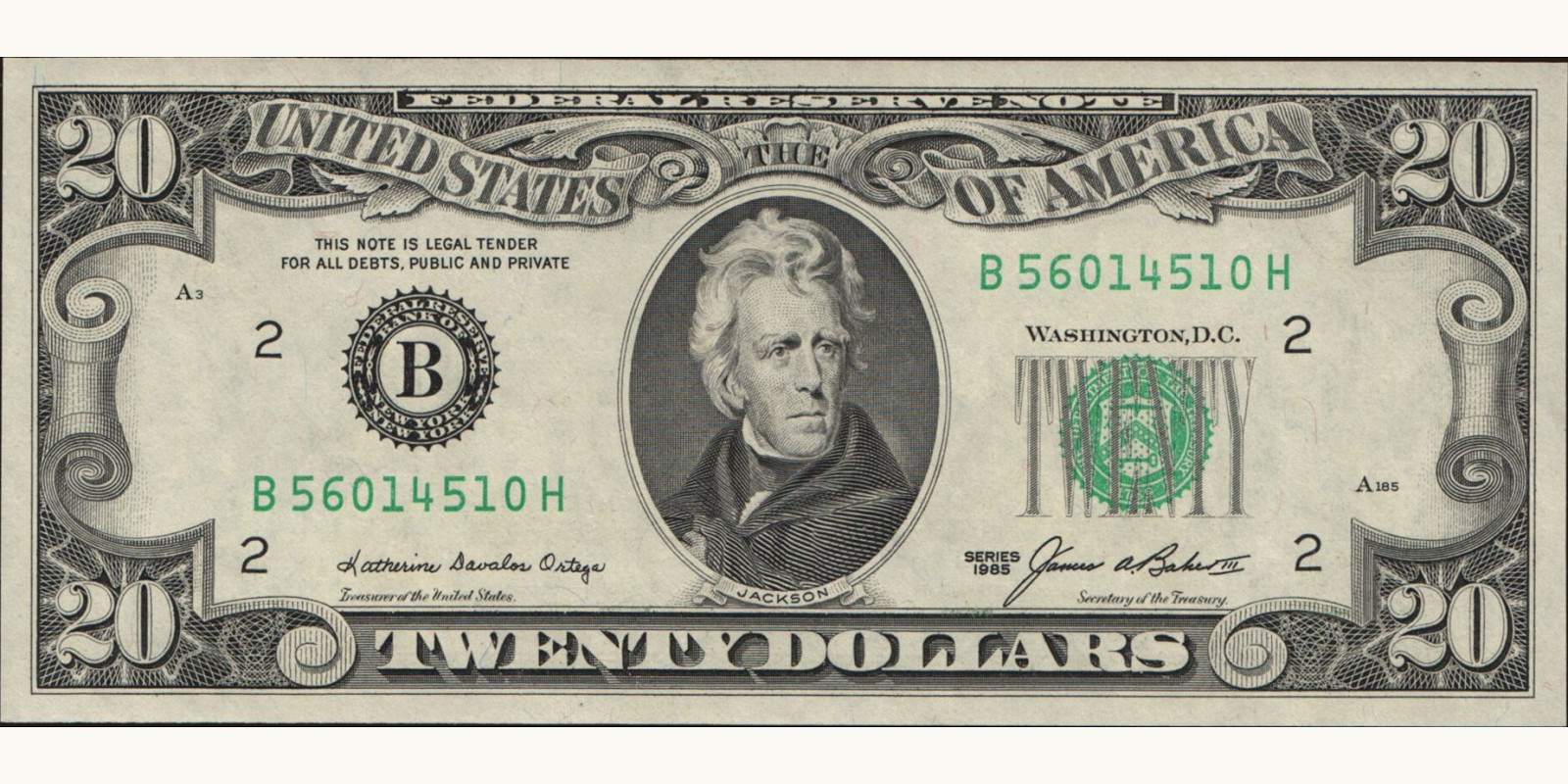 20 dollars 1985