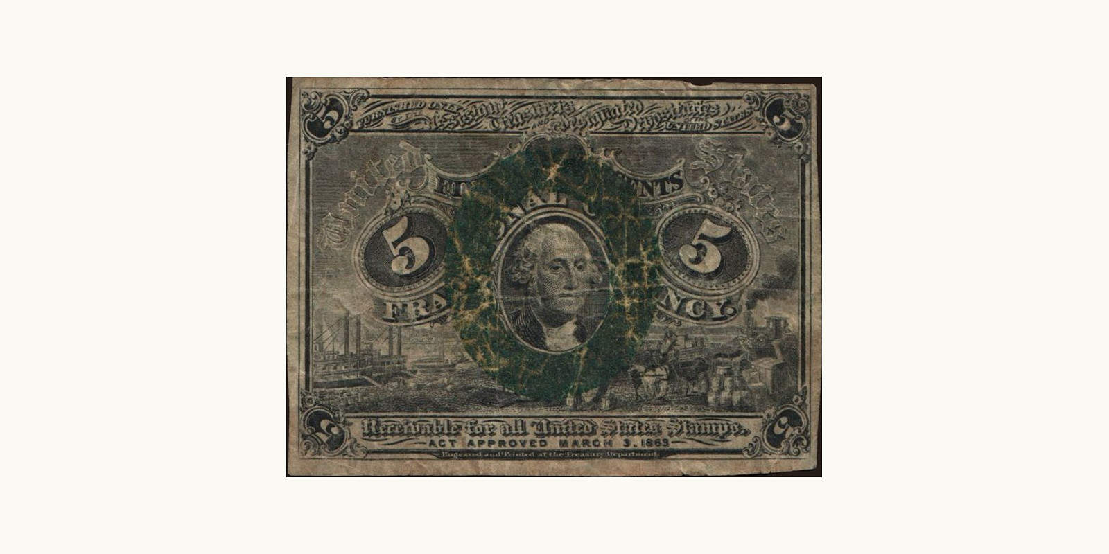 5 cents 1863