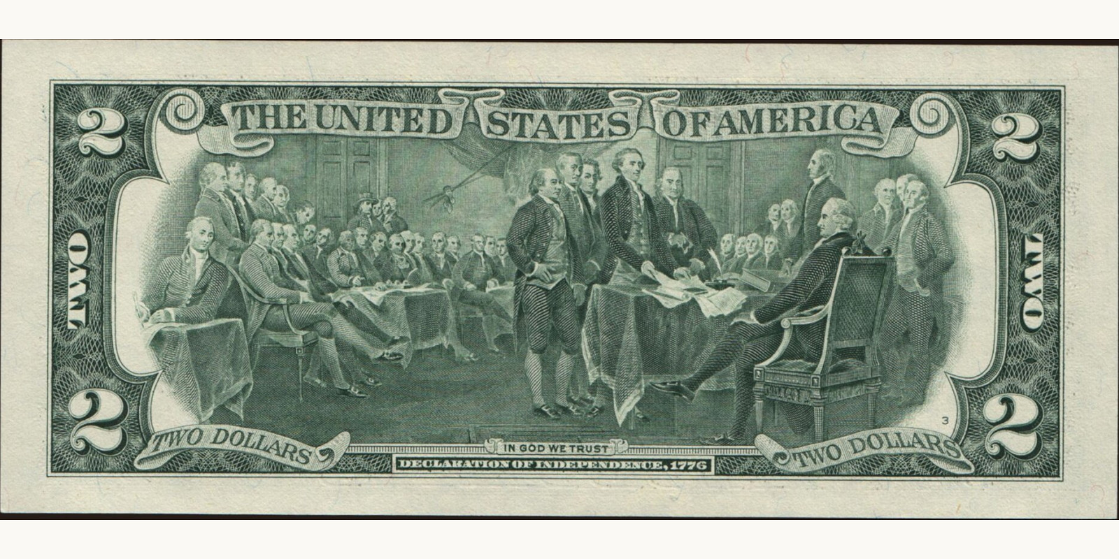 2 dollars United States 2003 — Back side