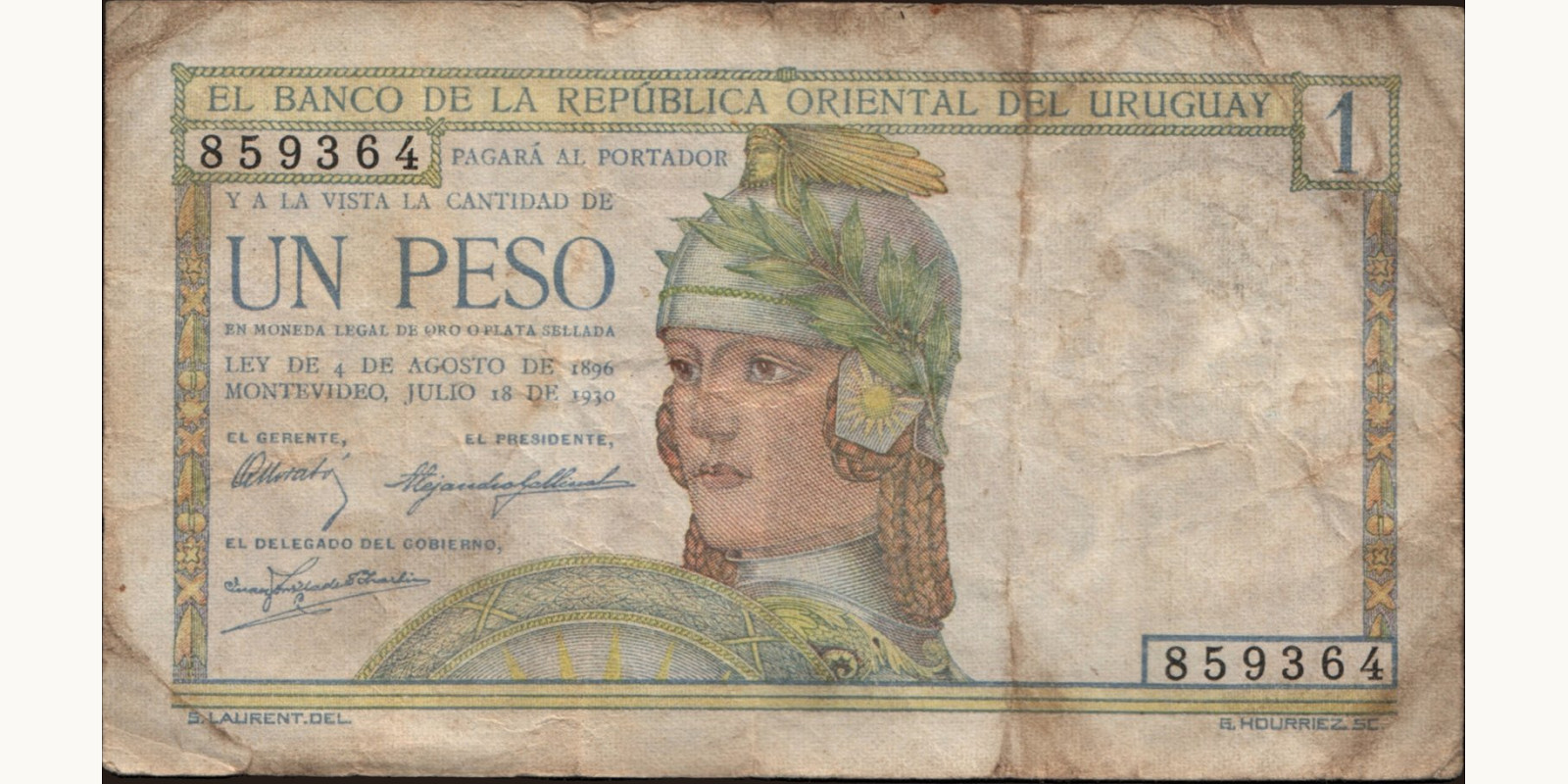 1 pesos 1930