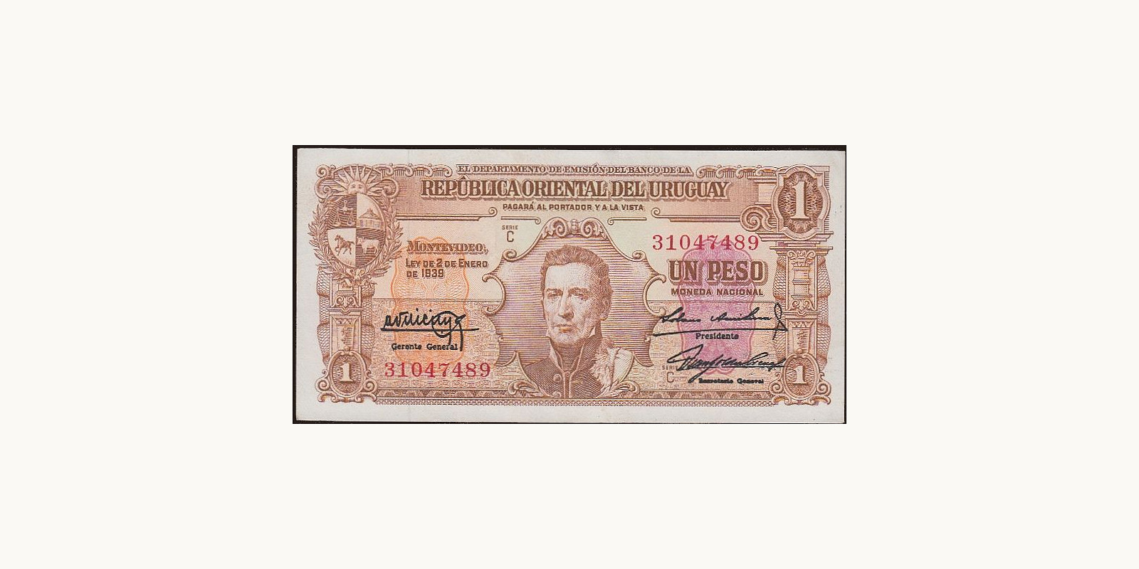 1 pesos 1967