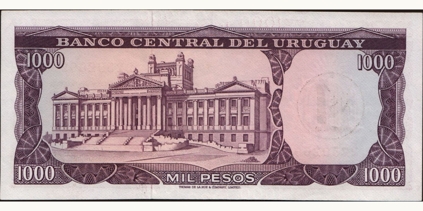 1 pesos Уругвай 1975 — Оборотная сторона
