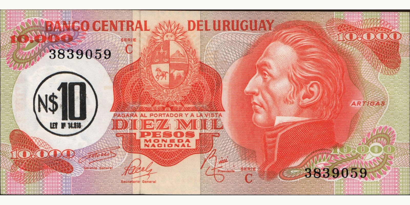 10 pesos 1975