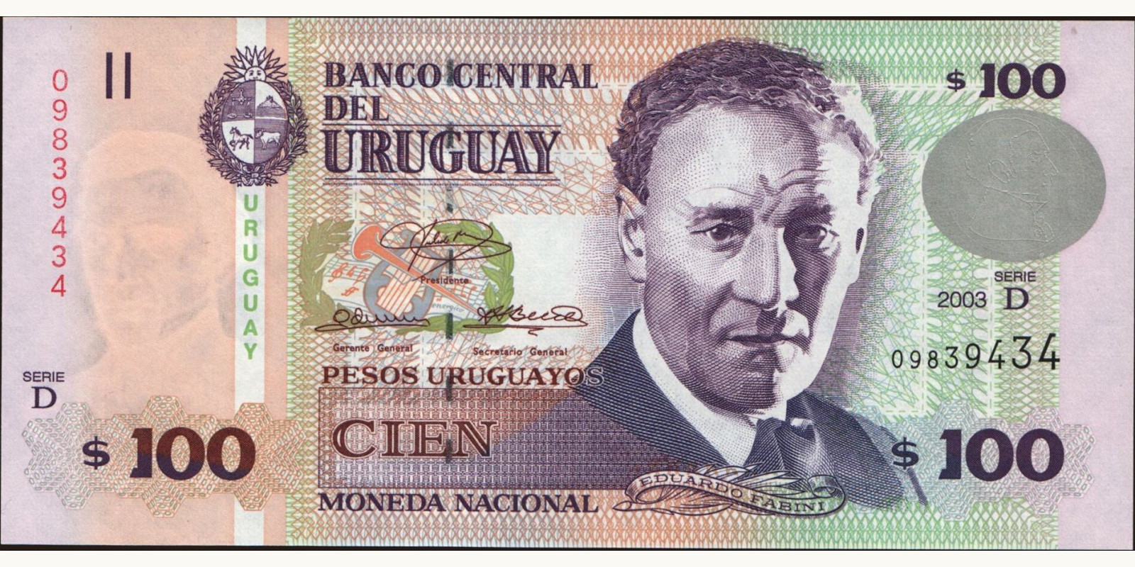 100 pesos 2003