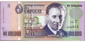 100000 pesos 1991
