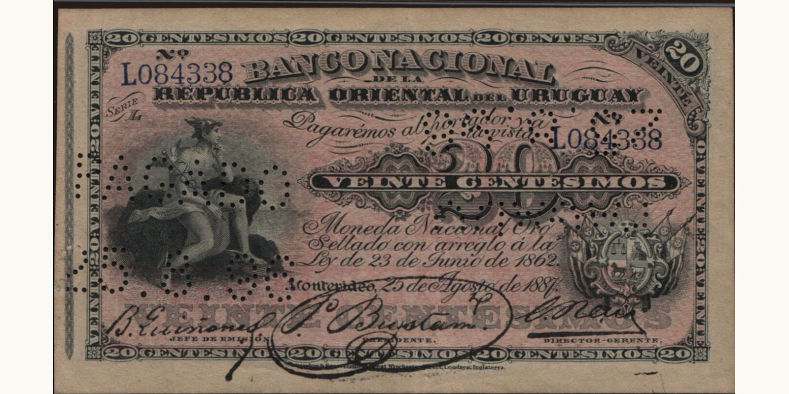 20 centavos 1887