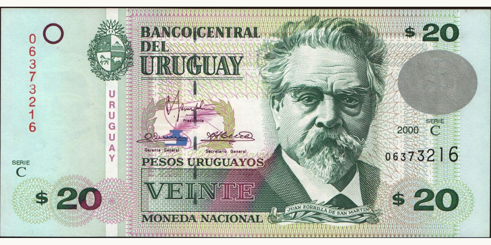20 pesos 2000