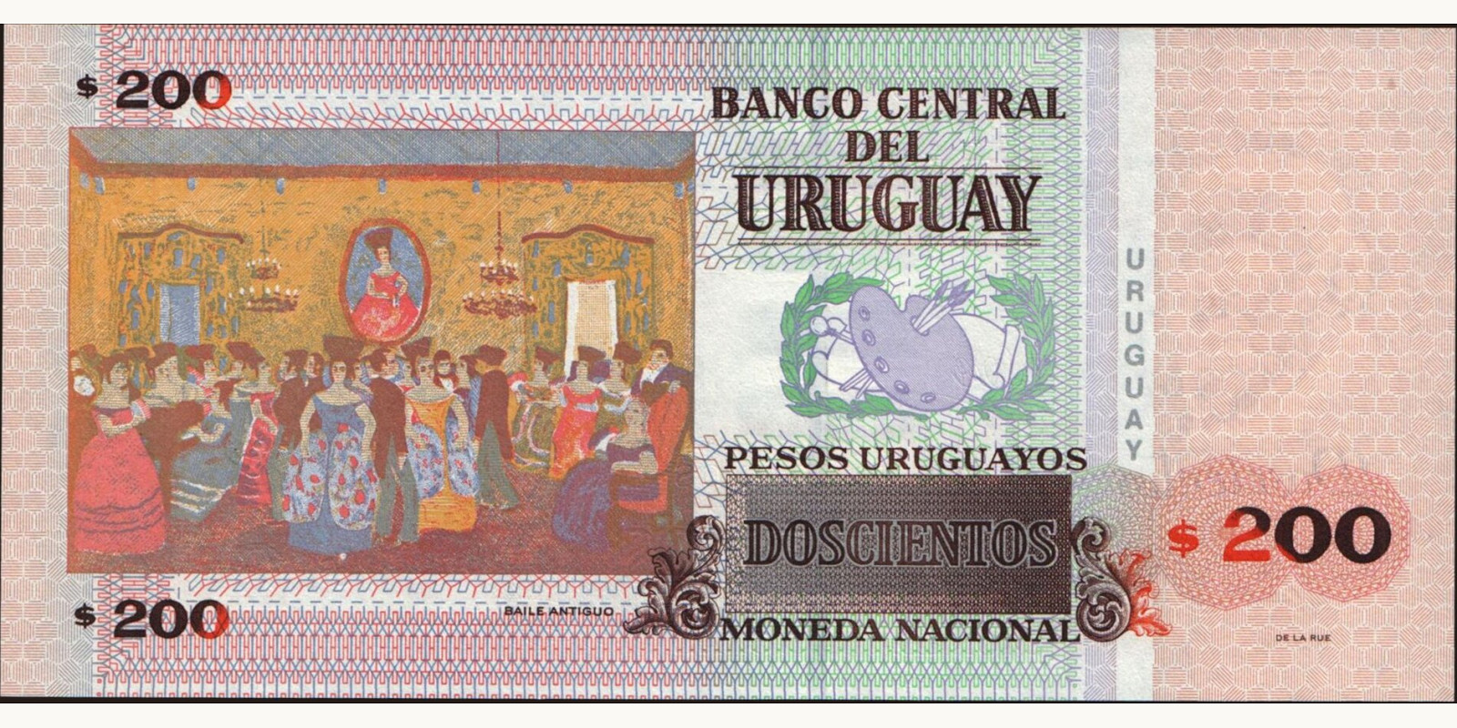 200 pesos Uruguay 2011 — Back side