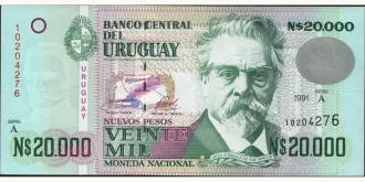 20000 pesos 1991