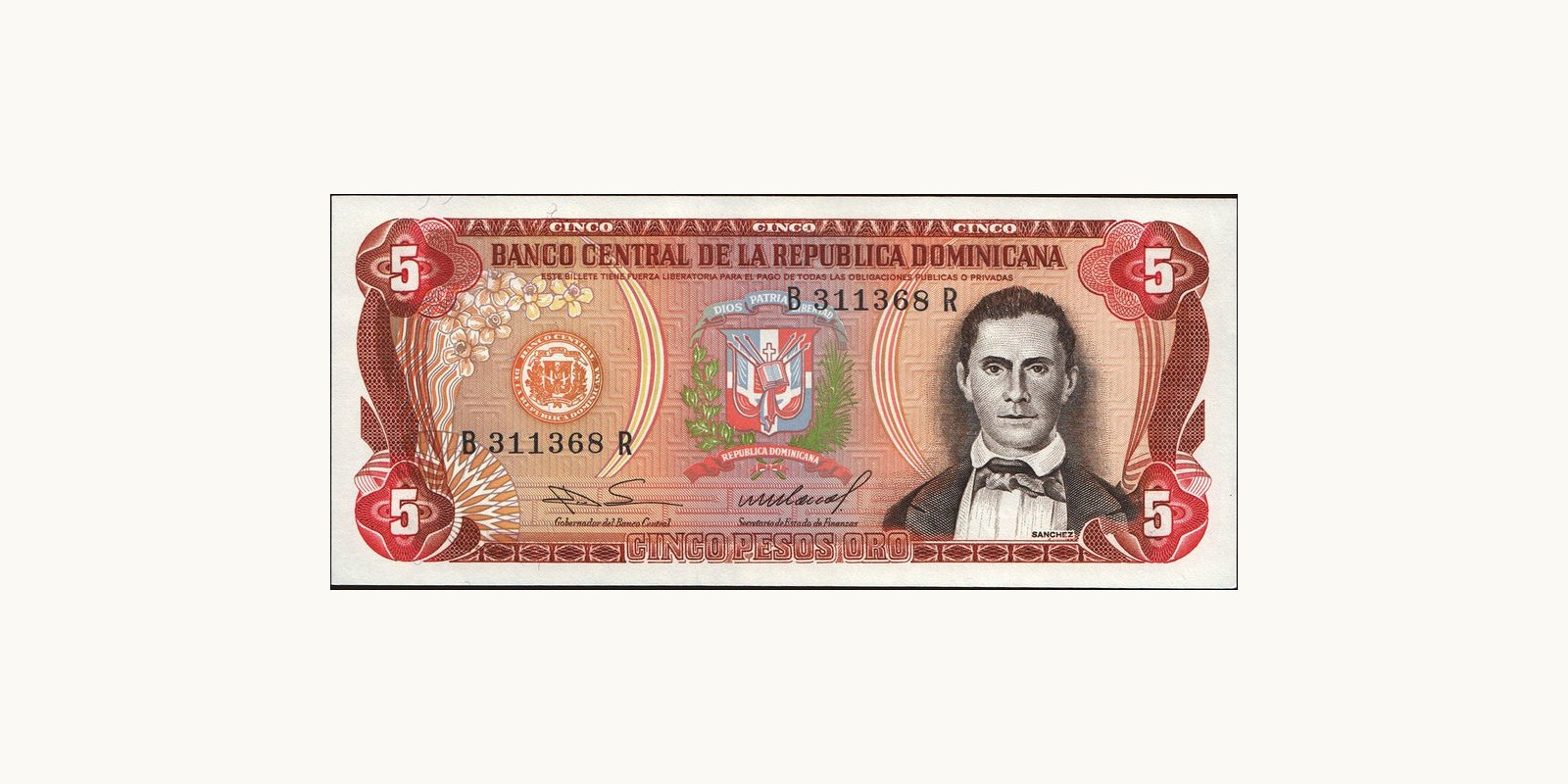 5 pesos 1985