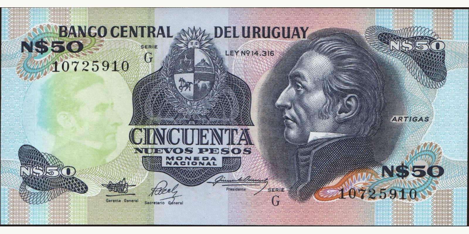 50 pesos 1989