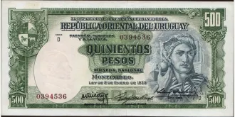 500 pesos 1939
