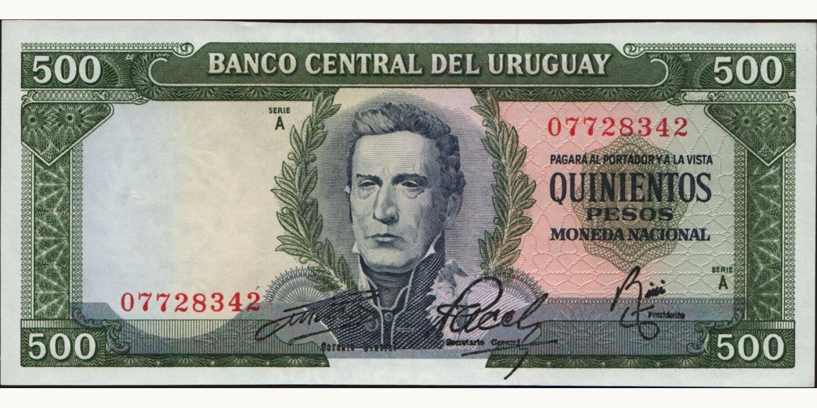 500 pesos 1967