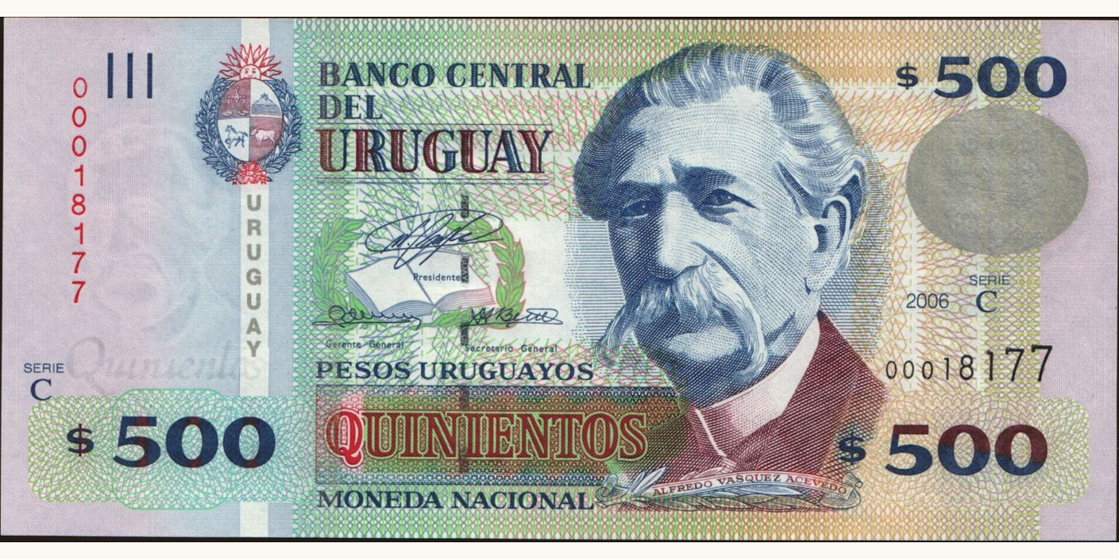 500 pesos 2006