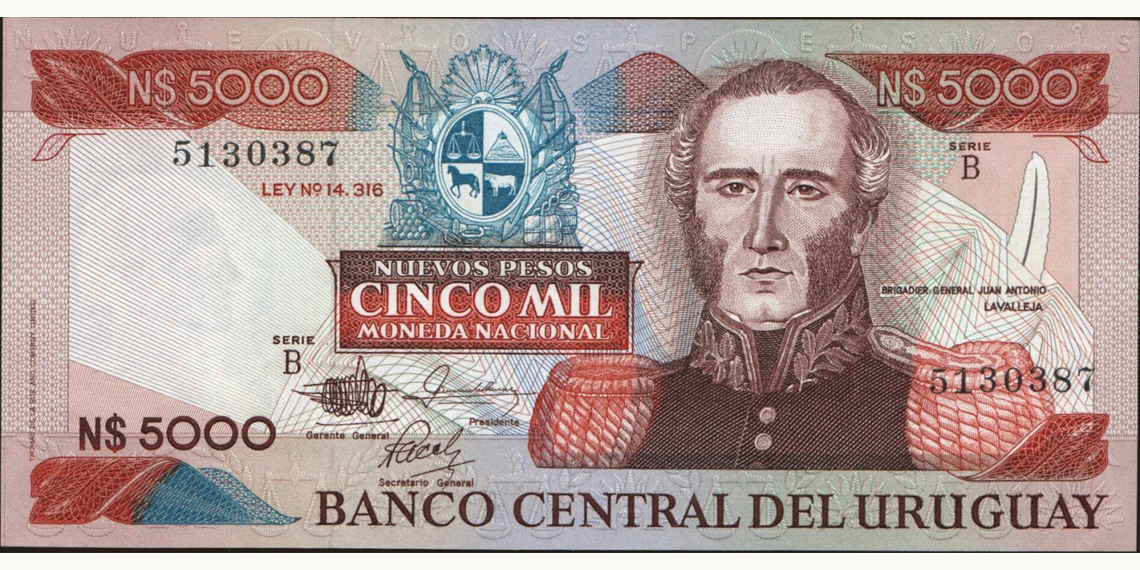 5000 pesos 1983