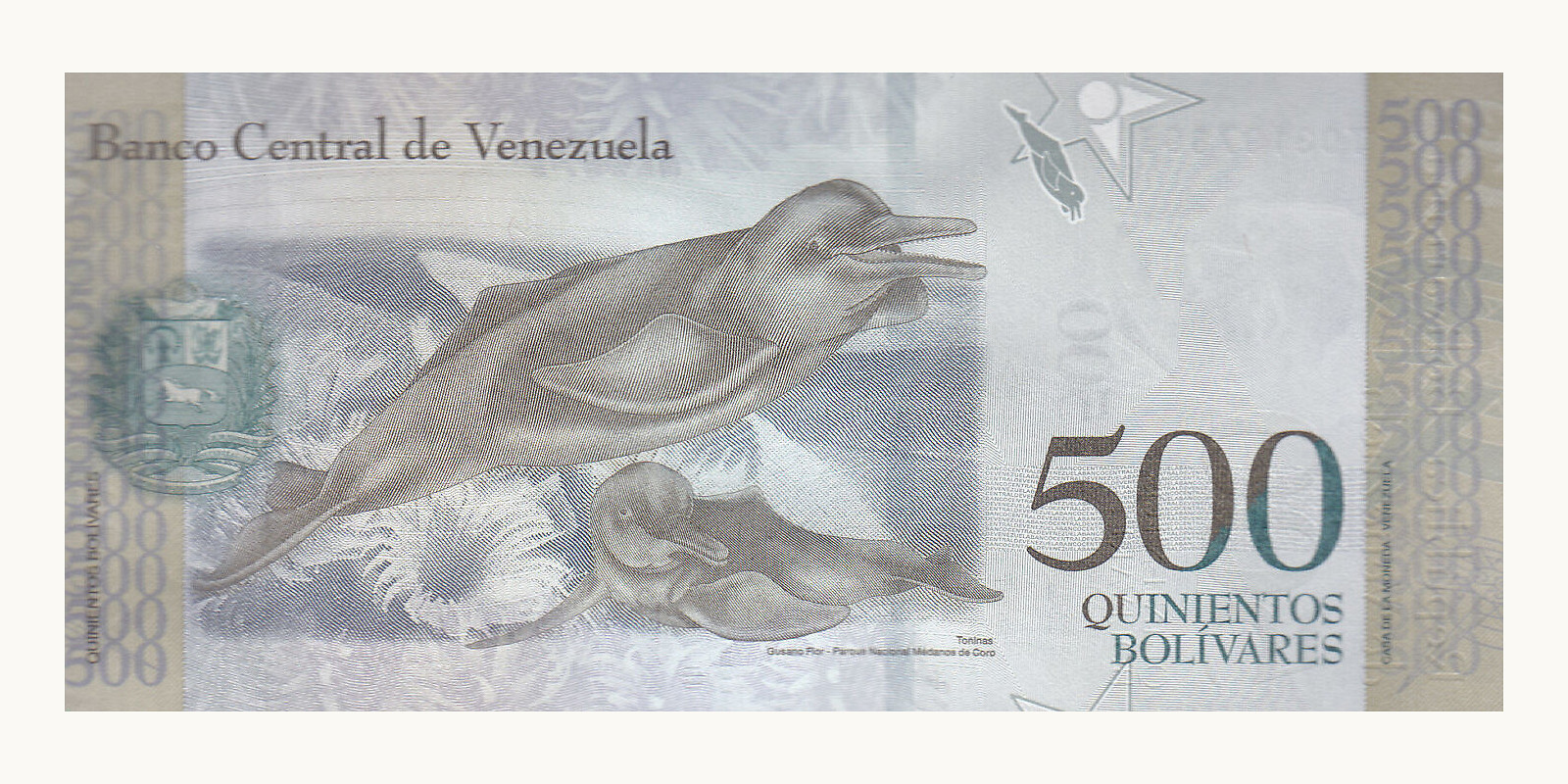 500 bolivars Venezuela 2017 — Back side