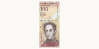 100 bolivars 2013