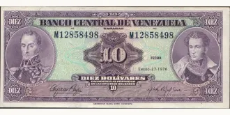 10 bolivars 1976