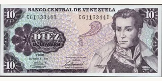 10 bolivars 1981