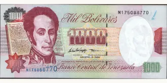 1000 bolivars 1998