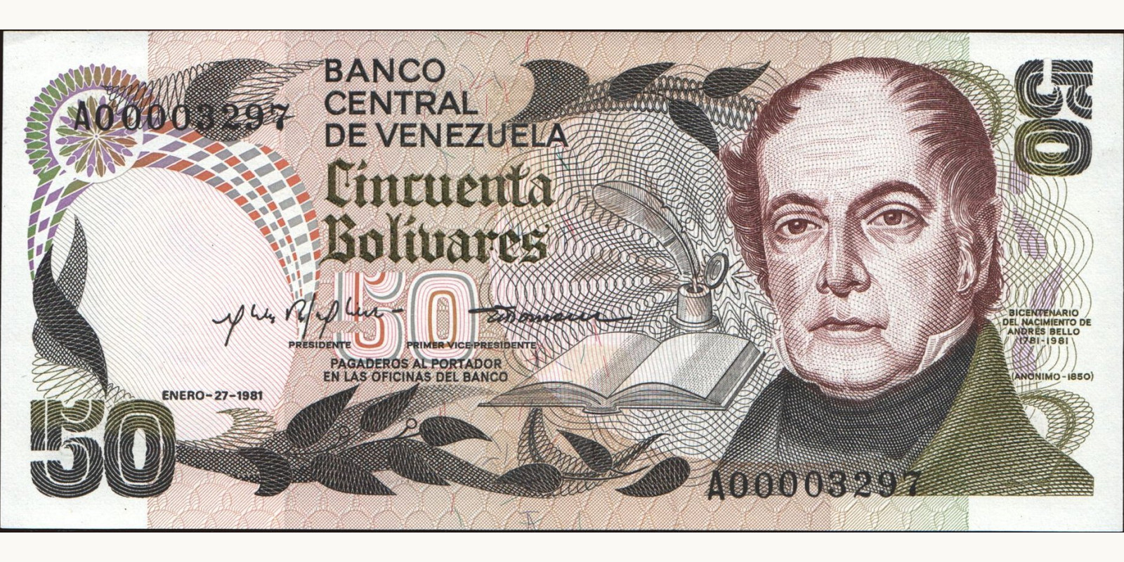 50 bolivars 1981