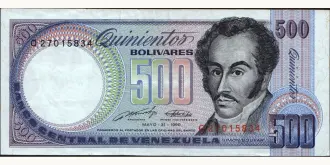 500 bolivars 1990