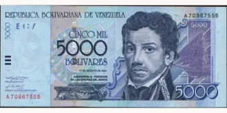 5000 bolivars 2002