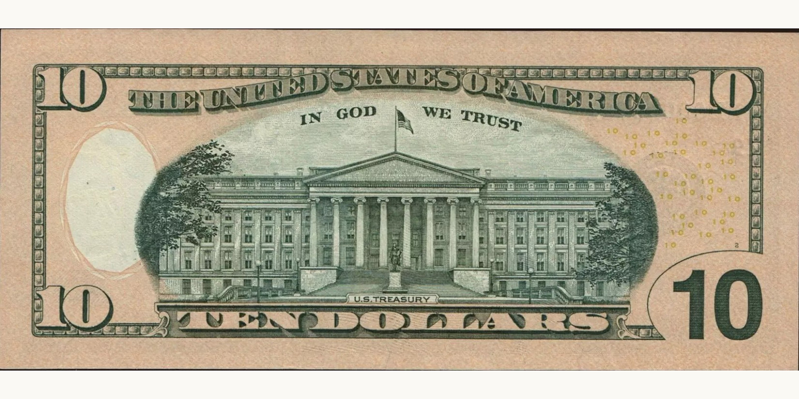 10 dollars U.S. Virgin Islands 2017 — Back side