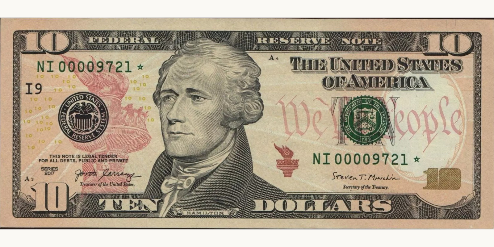 10 dollars U.S. Virgin Islands 2017 — Front side