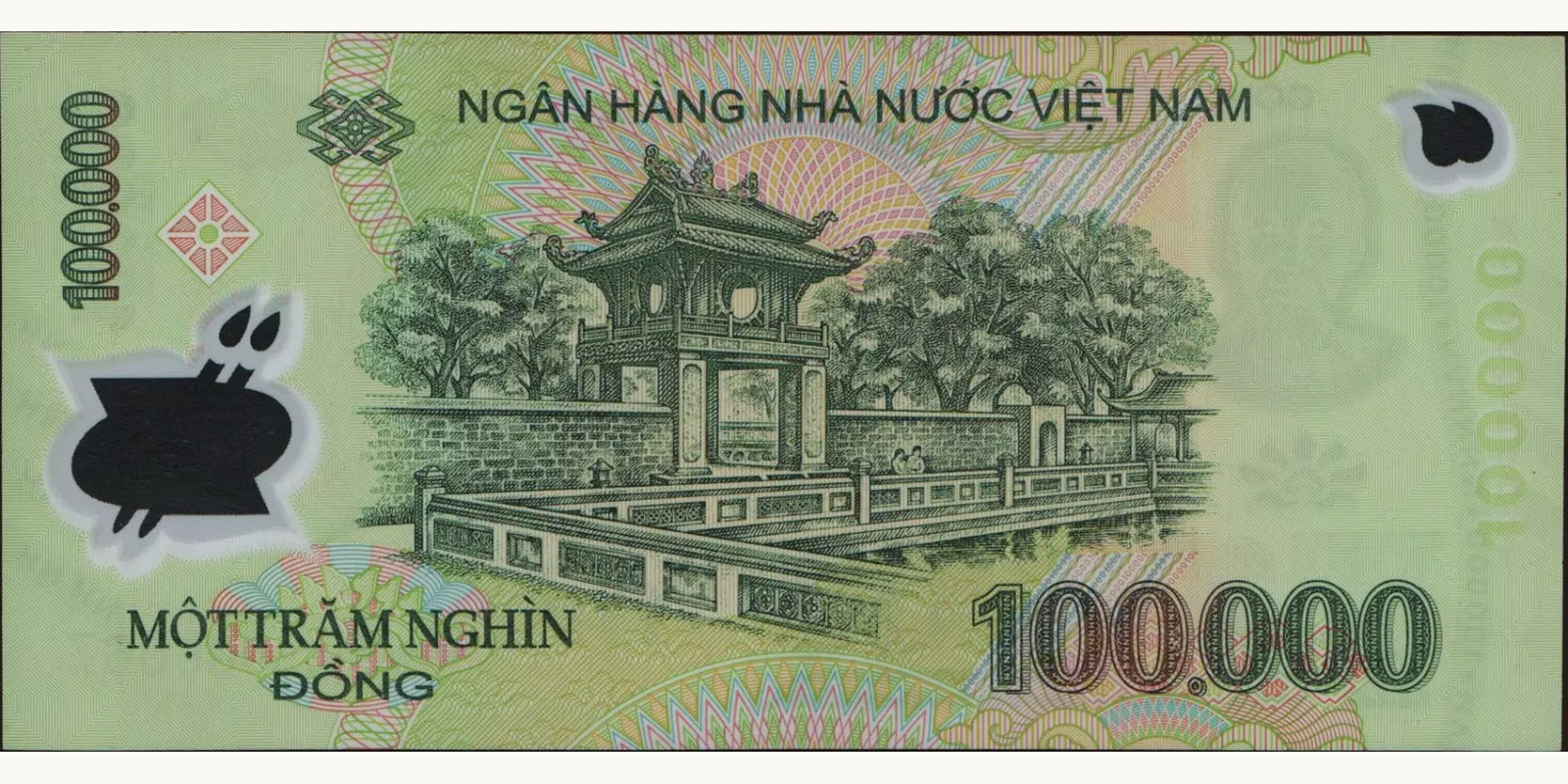 100000 dong Vietnam 2005 — Back side