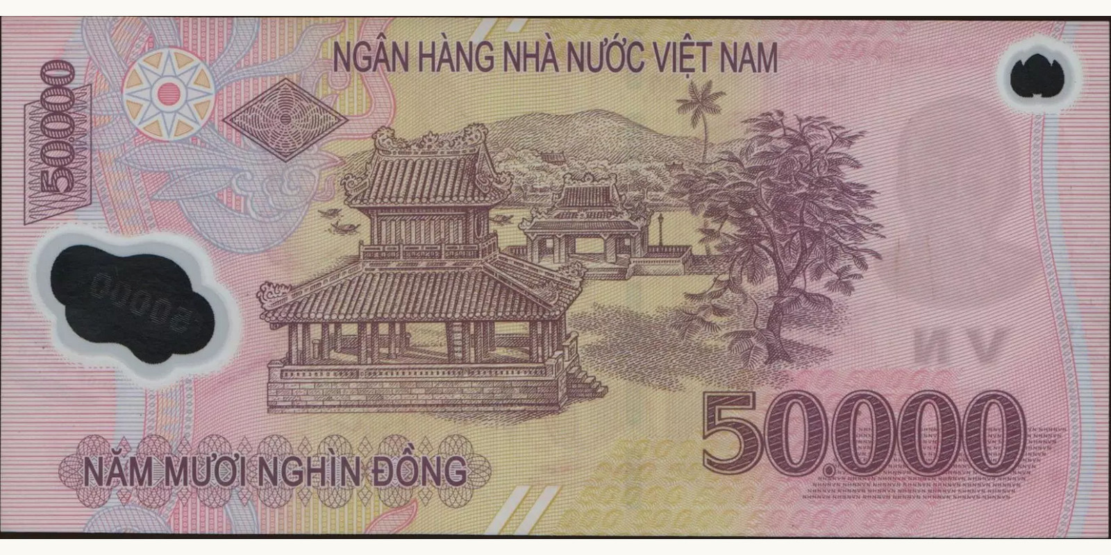 50000 dong Вьетнам 2005 — Оборотная сторона