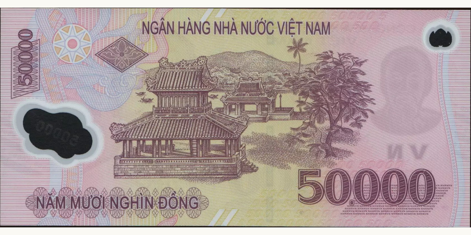50000 dong Вьетнам 2012 — Оборотная сторона