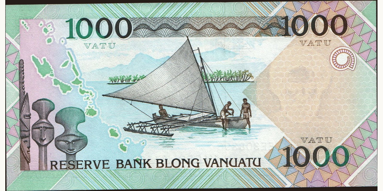 1000 Vanuatu 2002 — Back side