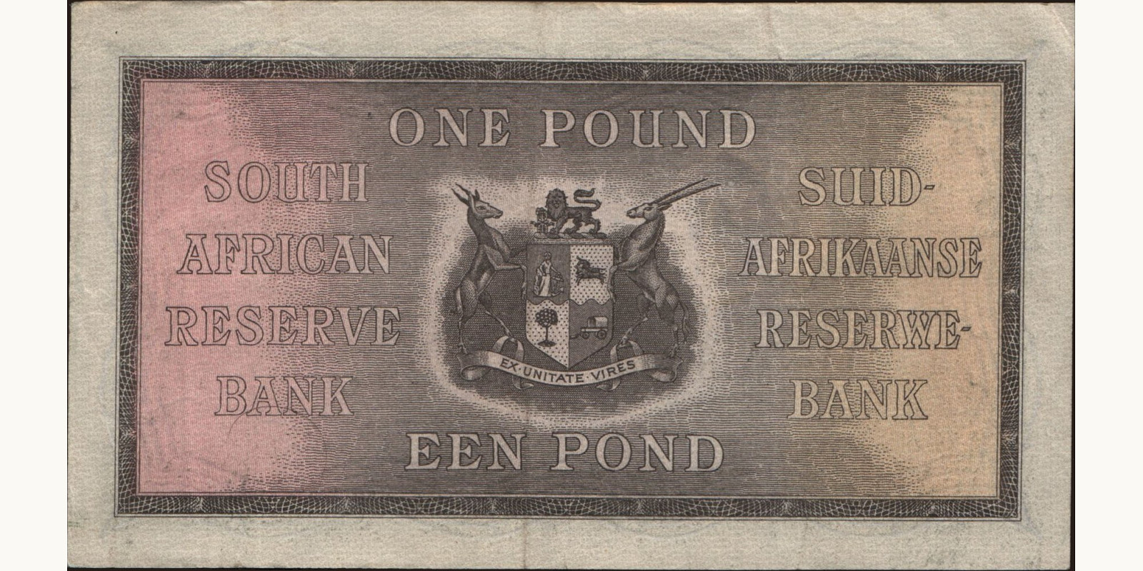 1 pounds ЮАР 1936 — Оборотная сторона