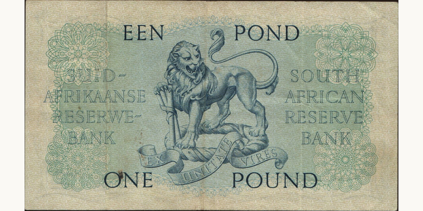 1 pounds ЮАР 1954 — Оборотная сторона