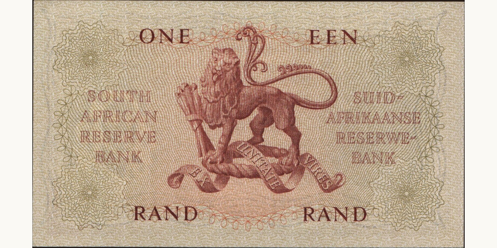 1 rand South Africa 1961 — Back side