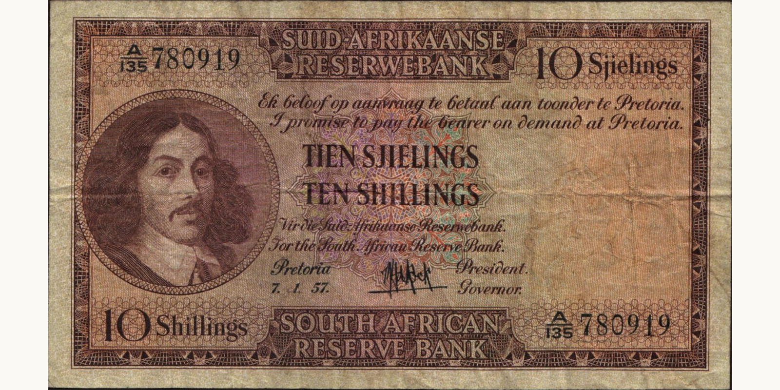 10 shilling 1957