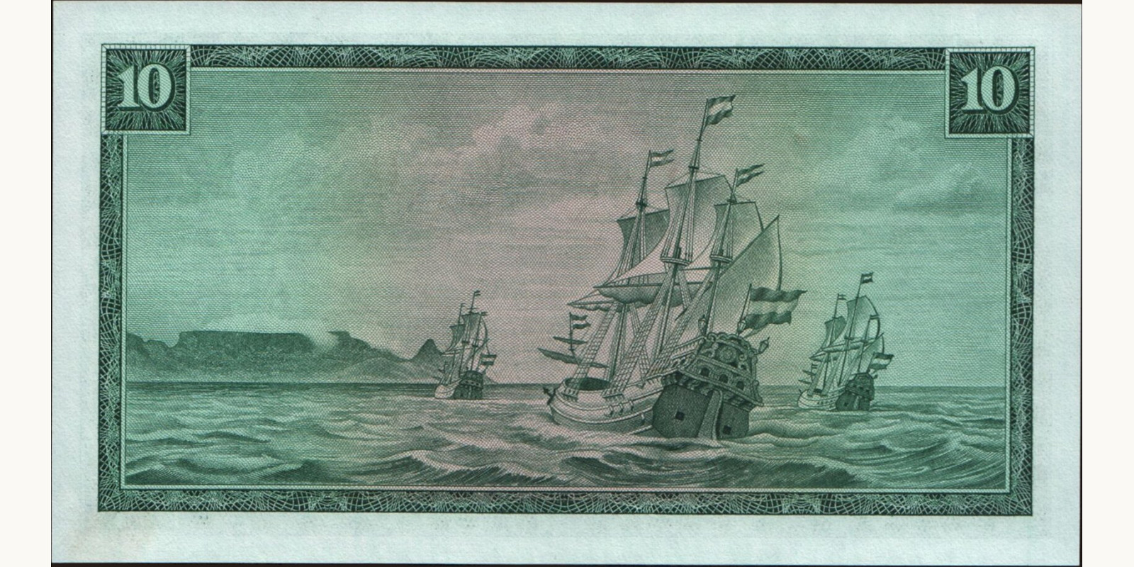 10 rand ЮАР 1967 — Оборотная сторона